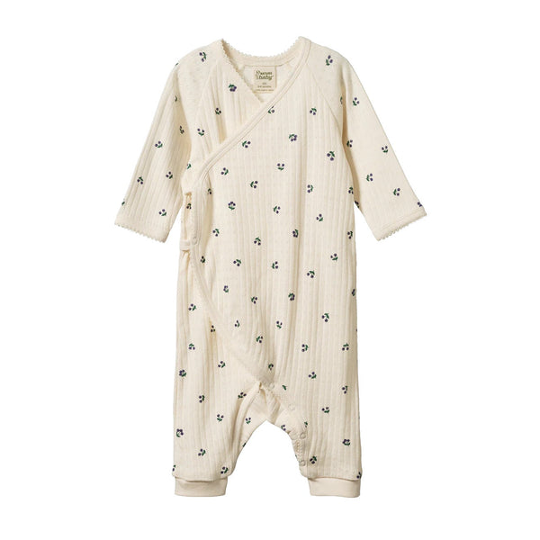 Nature Baby | Pointelle Kimono Stretch & Grow | Winter Berry| Product vendor