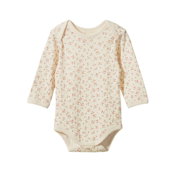 Nature Baby | Pointelle Long Sleeve Bodysuit | Dandelion| Product vendor