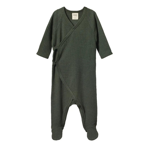 Nature Baby | Pointelle Merino Kimono Stretch & Grow| Nature Baby|  Long Way Home