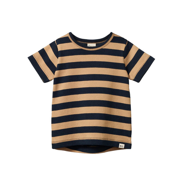 Nature Baby | River Tee | Navy/Caramel Stripe| Product vendor