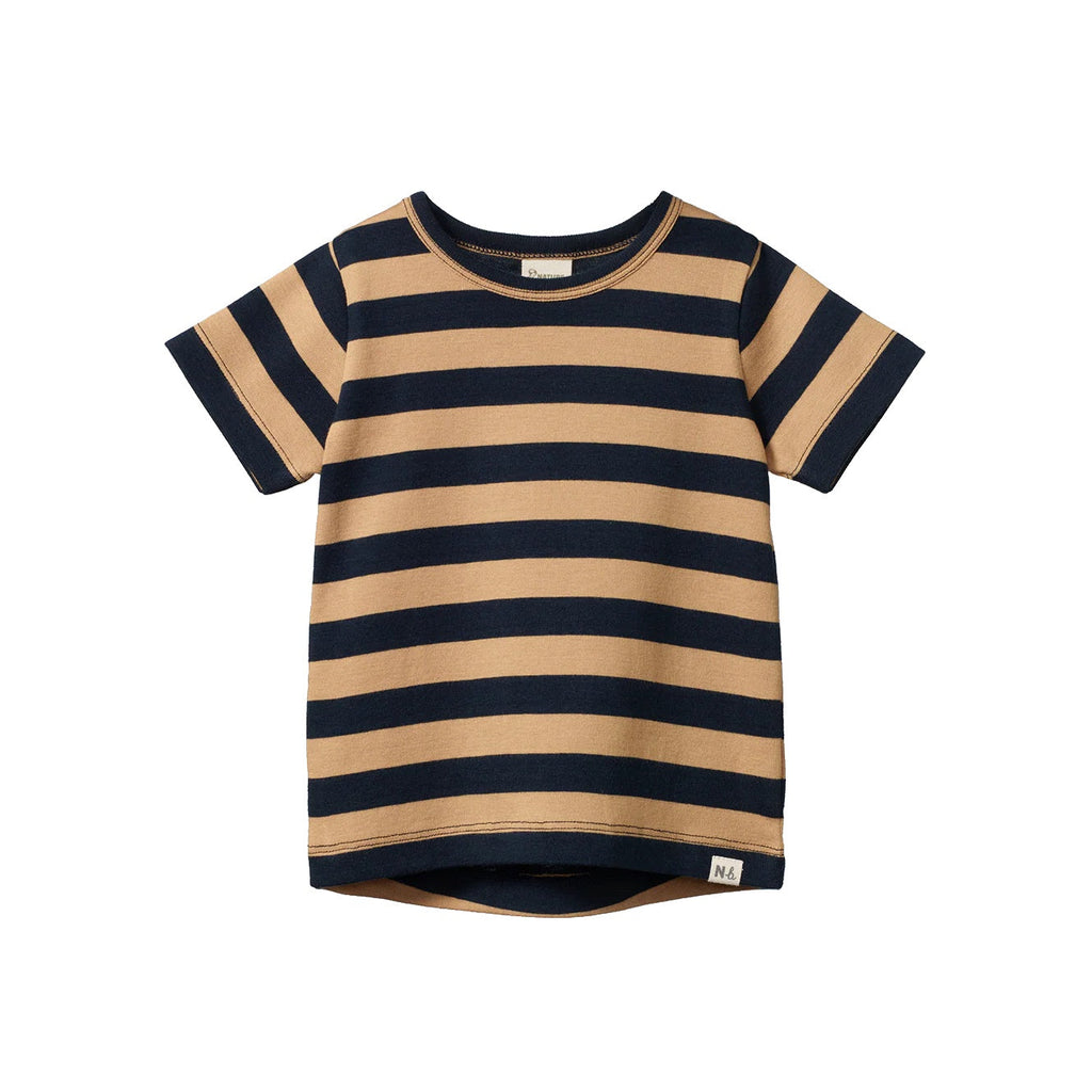 Nature Baby | River Tee | Navy/Caramel Stripe| Product vendor