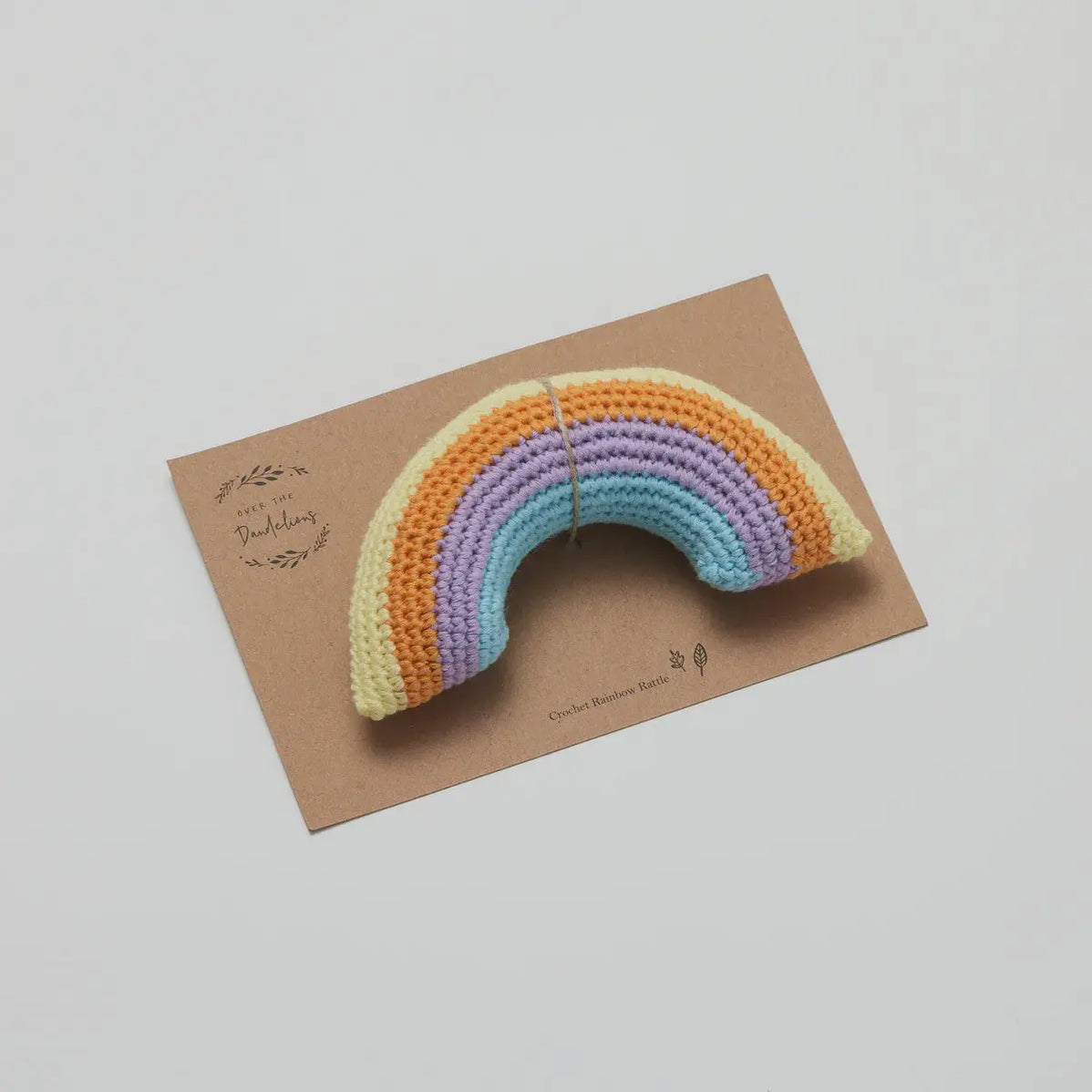 Crochet Rainbow Rattle | Shop Over The Dandelions | Long Way Home, NZ
