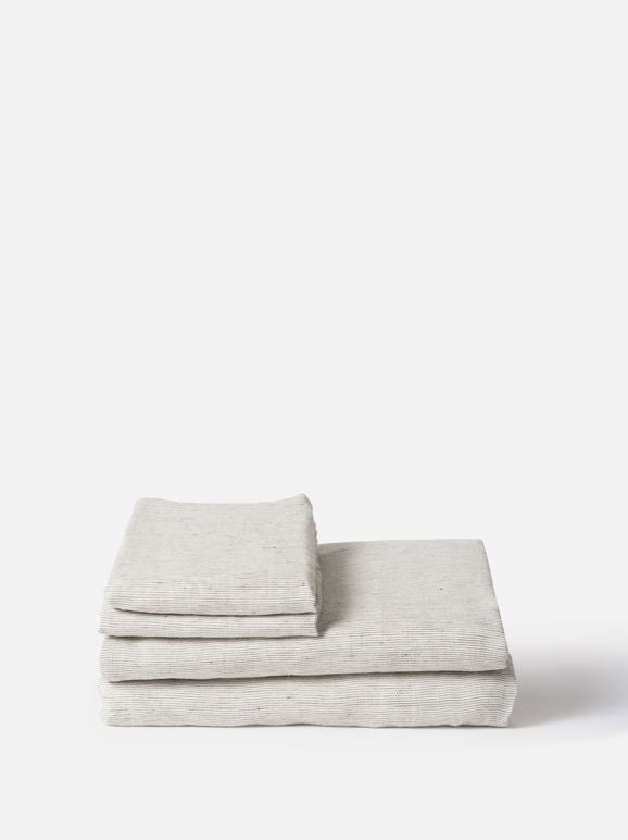 Pinstripe Linen Fitted Sheet| Product vendor
