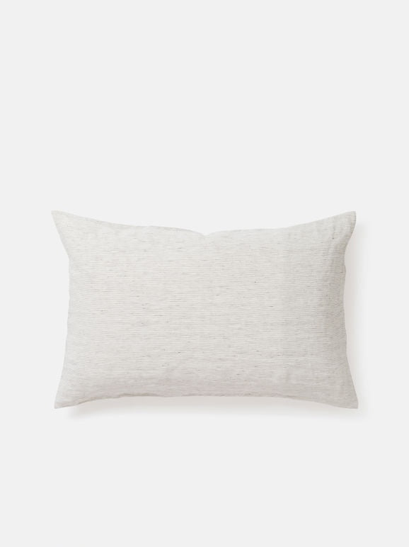 Pinstripe Linen Pillowcase Pair | Pepper/Chalk| Product vendor