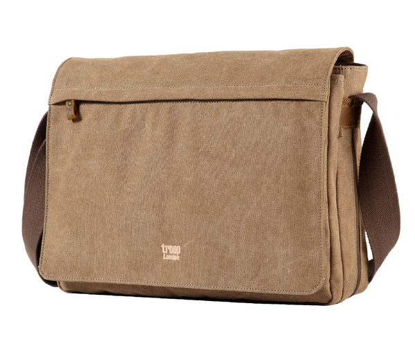 Classic Front Flap Messenger Bag | Large - Long Way Home