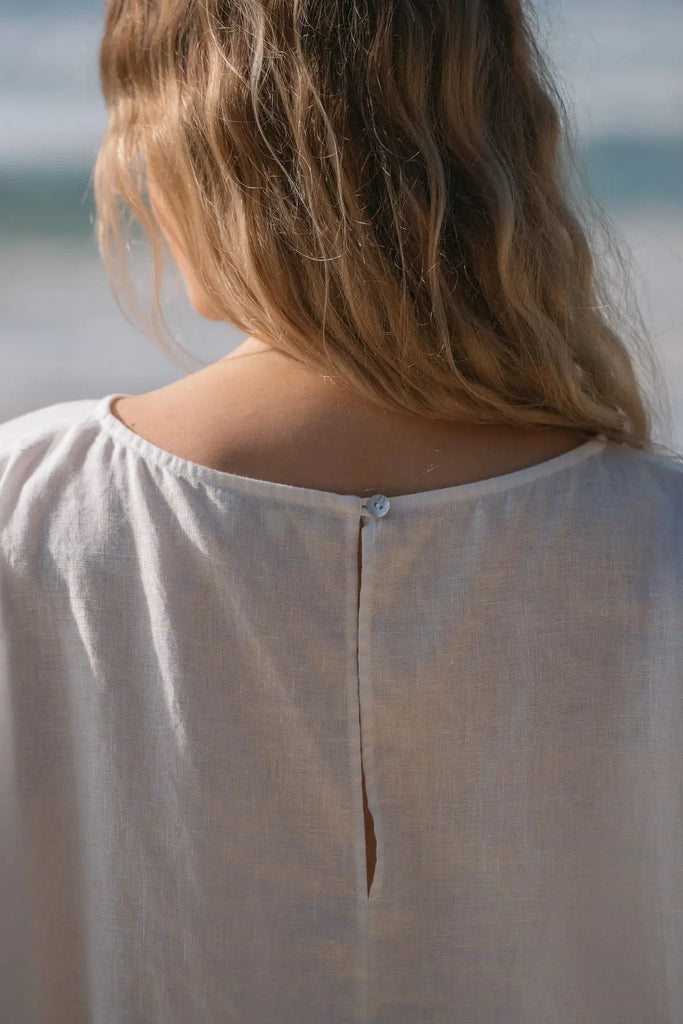 Tina Linen Top | Oatmeal Lilly Pilly Long Way Home