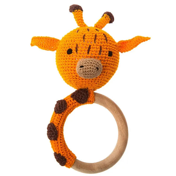 Trade Aid | Crochet Giraffe Teether Trade Aid Long Way Home