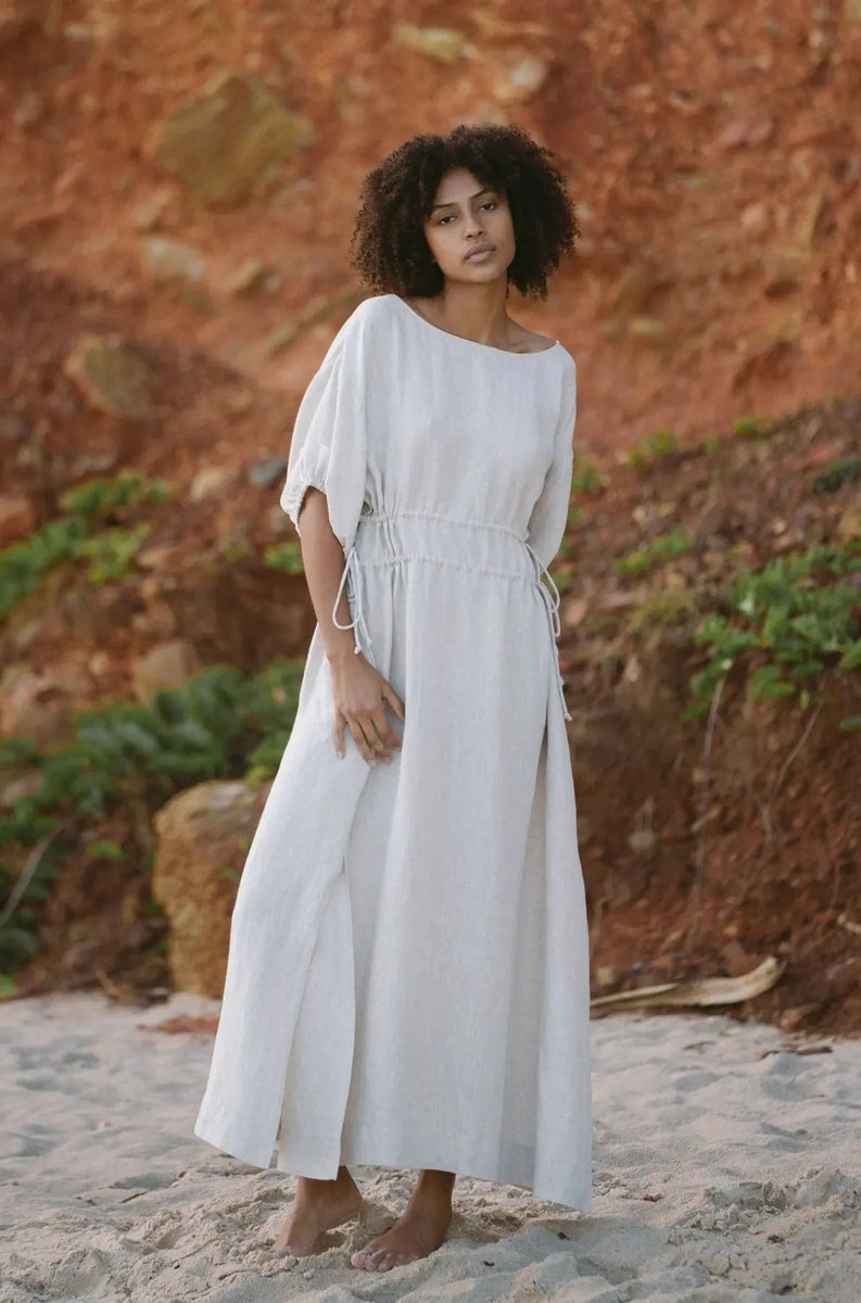 Valerie Linen Dress Oatmeal | Shop Lilly Pilly Online | Long Way Home Valerie Linen Dress Oatmeal | Shop Lilly Pilly Online | Long Way Home