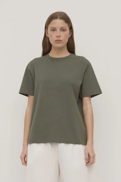 Womens Organic Base Tee | Moss| Product vendor