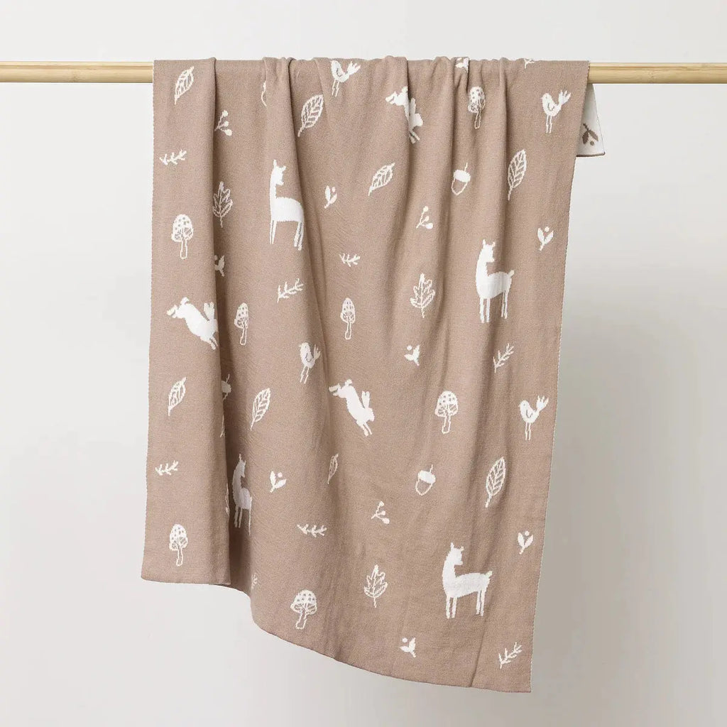 Woodland Organic Cotton Blanket| Over The Dandelions|  Long Way Home