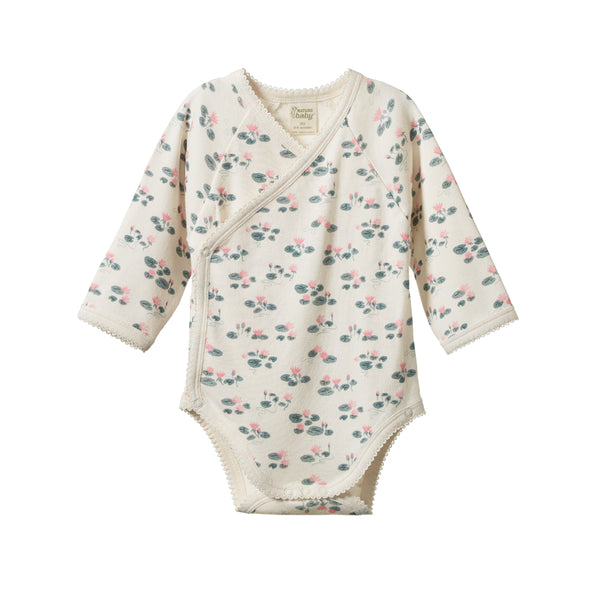 Nature Baby | Long Sleeve Kimono Bodysuit - Long Way Home