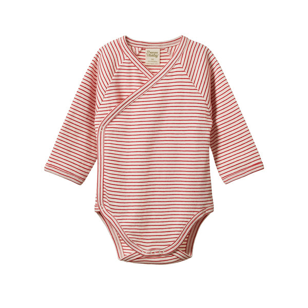 Nature Baby | Long Sleeve Kimono Bodysuit - Long Way Home