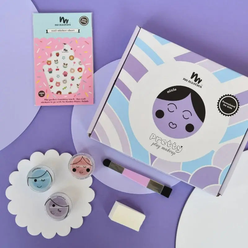 no nasties | Nixie Purple Pretty Play Makeup Goody Pack for Kids| no nasties|  Long Way Home