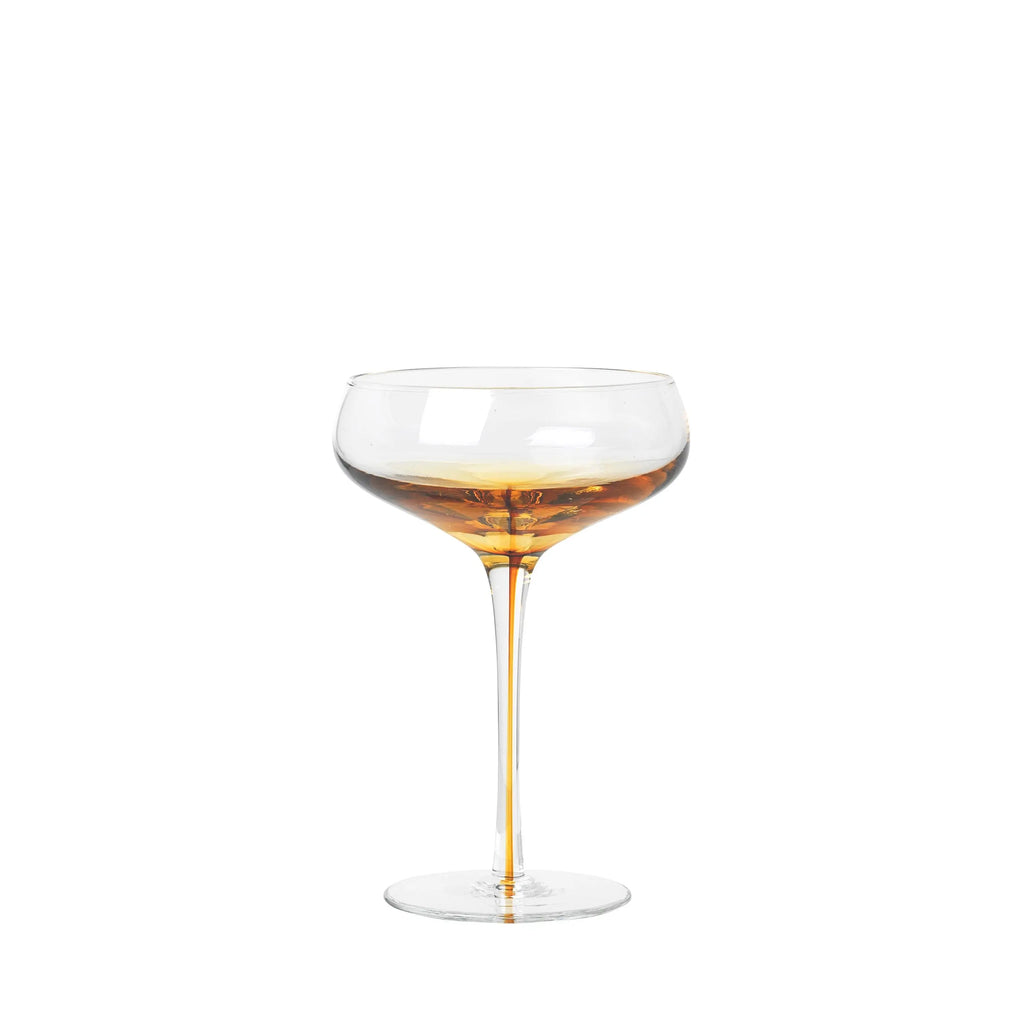 Broste | Amber Cocktail Glass Pair Broste Copenhagen Long Way Home
