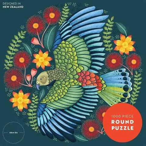 Cheeky Kea 1000 Piece Round Puzzle Folklore & Fauna Long Way Home