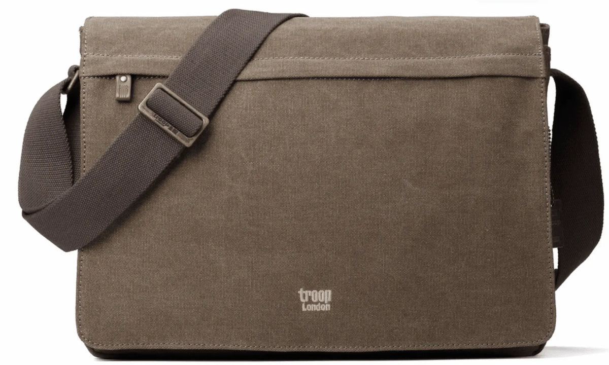 Classic Flap Front Messenger Bag Large Troop London Long Way Home