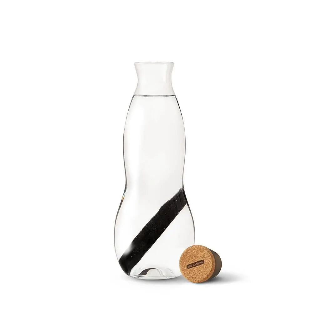 Eau Carafe with Active Charcoal Water Filter Black + Blum Long Way Home