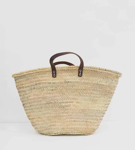 French Basket The Parisienne Large with Flat Handle Le Panier Long Way Home