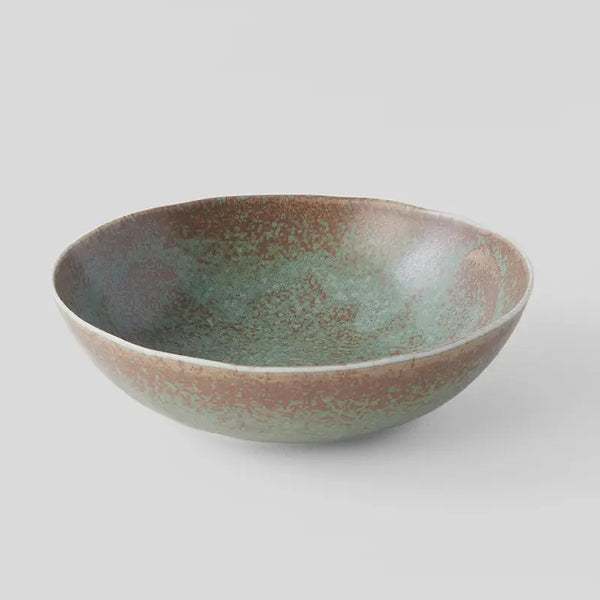 Green Fade | Medium Open Oval Bowl Made In Japan Long Way Home