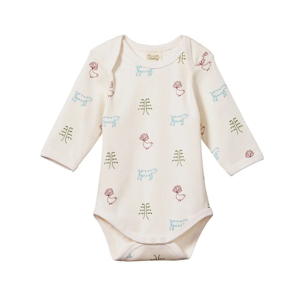 Nature Baby | Cotton Long Sleeve Bodysuit Nature Baby Long Way Home