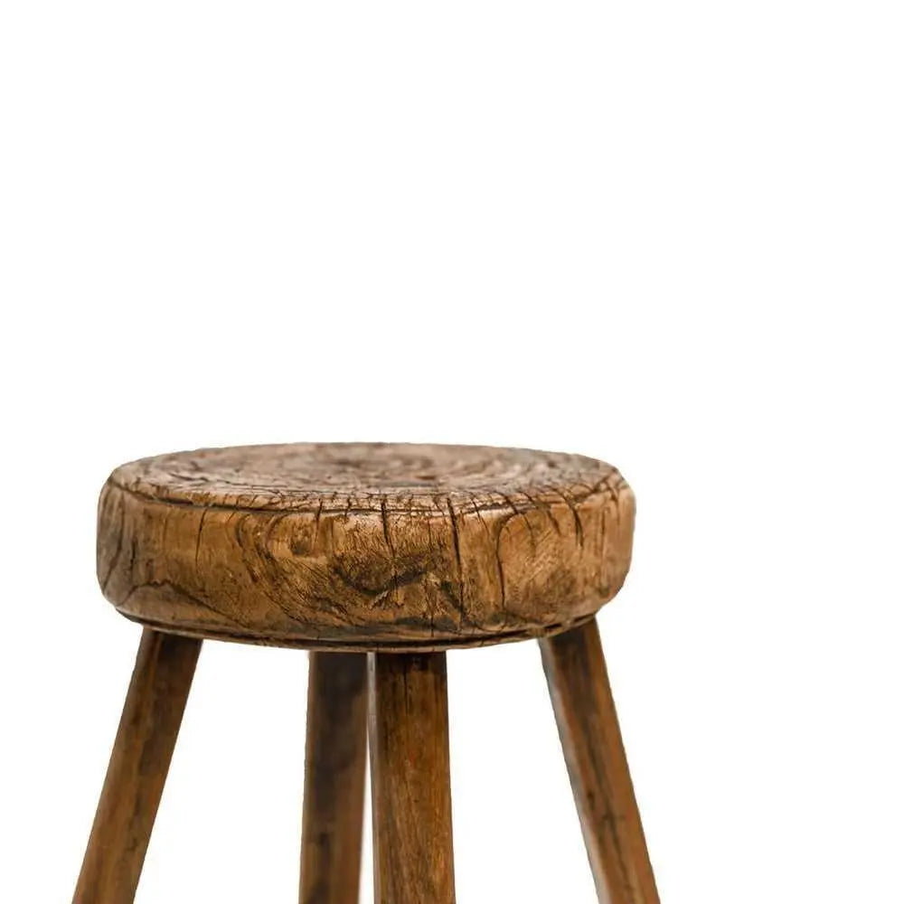 Original Round Wooden Stool | Large Hawthorne Collections Long Way Home