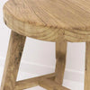 Parq Round Stool Natural Hawthorne Collection Long Way Home