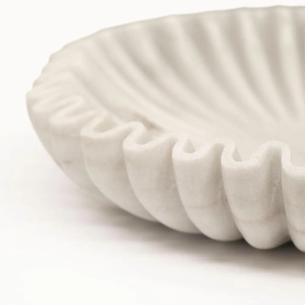 Pleat Marble Dish | Large Hawthorne Collections Long Way Home