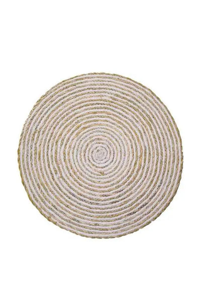 Round Cotton and Jute Placemat May Time Long Way Home