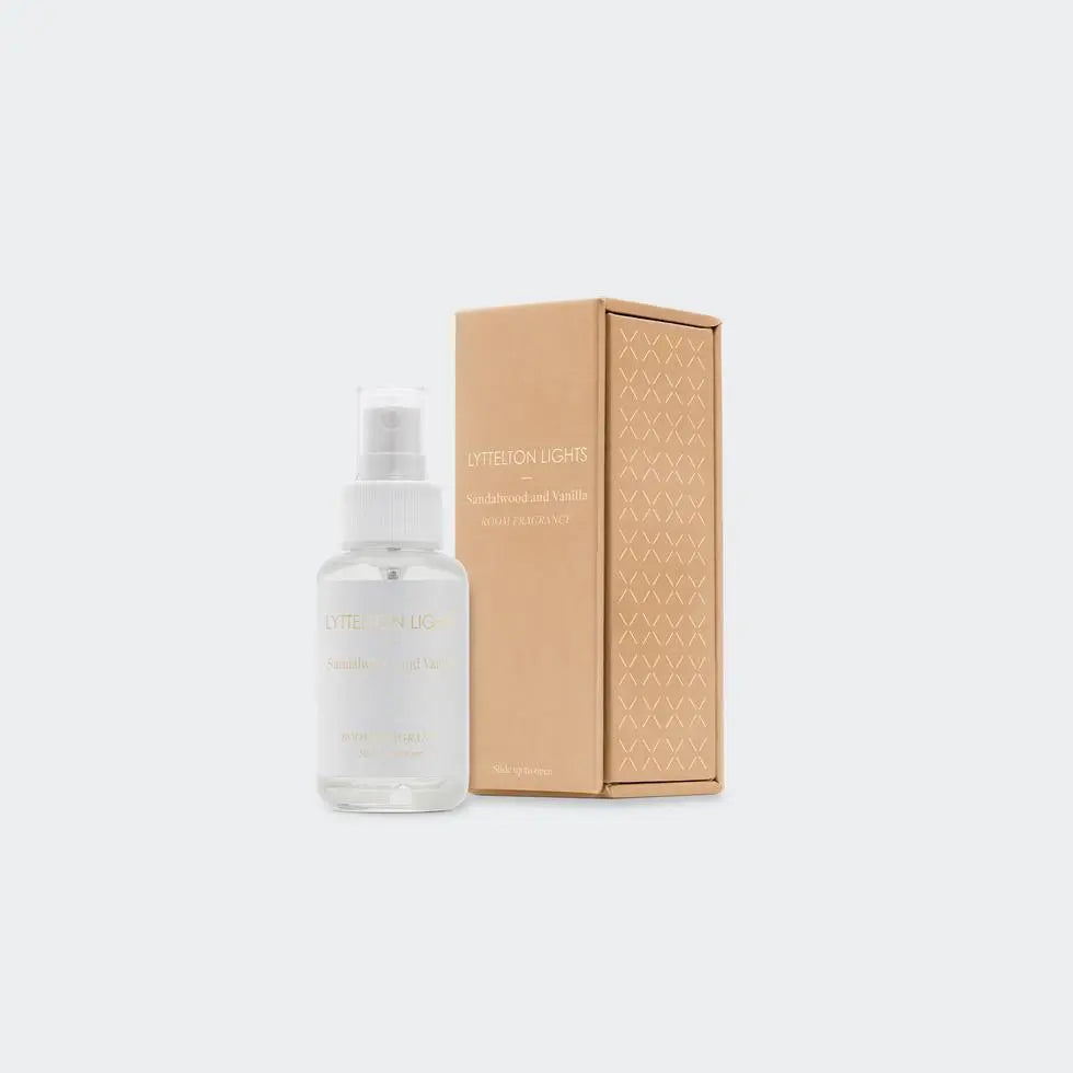 Sandalwood and Vanilla Room Fragrance Lyttelton Lights Long Way Home