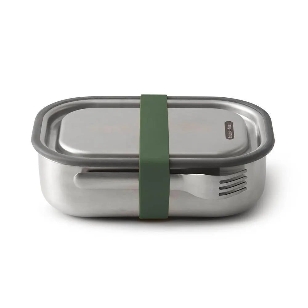 Stainless Steel Lunchbox - Large- 1L Black + Blum Long Way Home
