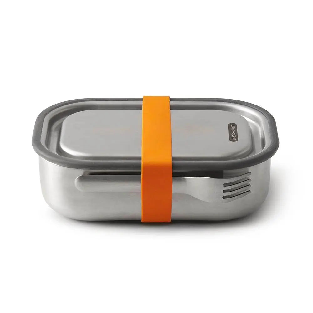 Stainless Steel Lunchbox - Large- 1L Black + Blum Long Way Home