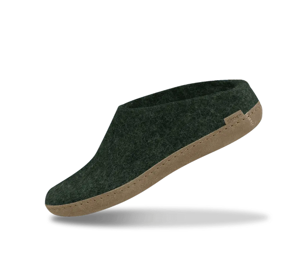 The Leather Slip-on Slipper Forest Glerups Long Way Home