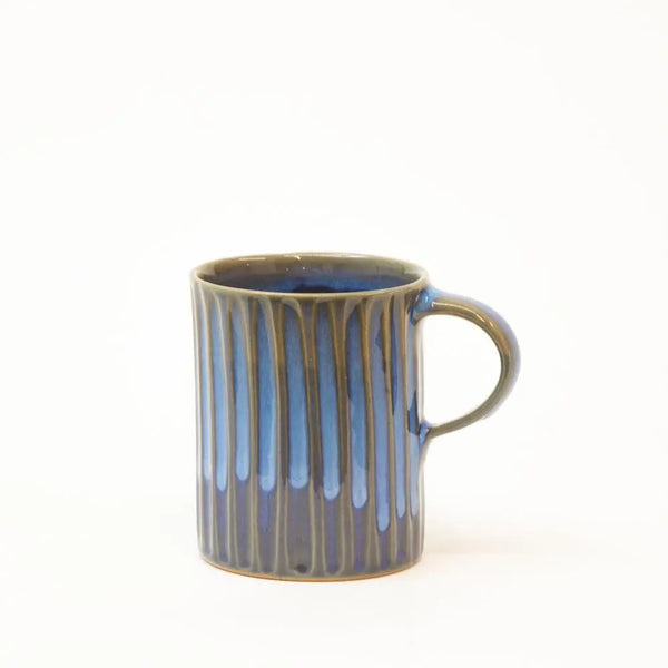 Trade Aid Blue Stripe Stoneware Mug Trade Aid Long Way Home
