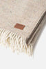 Twill Wool Throw with Fringe Natural/Vanilla Città Long Way Home