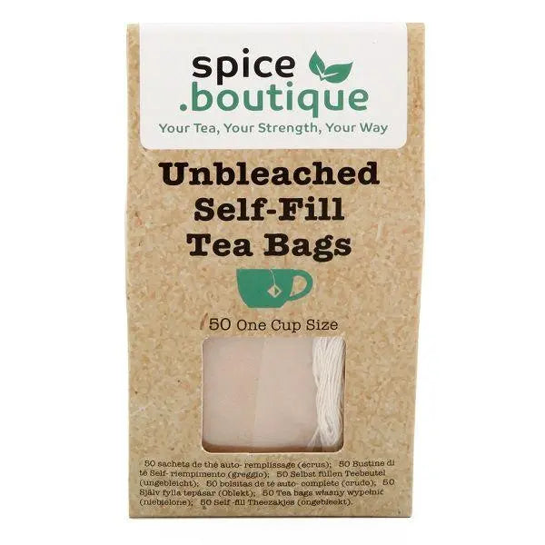 Unbleached Self-Fill Tea Bags Spice Boutique Long Way Home